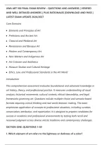 Uwa Art 100 Final Exam Review &ndash; Questions And Answers &vert; Verified&NewLine;And Well Detailed Answers &vert; Plus Rationales &vert;Download And Pass &vert;&NewLine;Latest Exam Update 2026&sol;2027