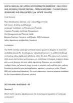 North Carolina &lpar;Nc&rpar; Landscape Contractor Exam Prep &ndash; Questions&NewLine;And Answers &vert; Verified And Well Detailed Answers &vert; Plus Rationales&NewLine;&vert;Download And Pass &vert; Latest Exam Update 2026&sol;2027
