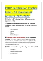 EVITP Certification Practice  &NewLine;Exam &ndash; 50 Questions &  &NewLine;Answers &lpar;2025&sol;2026&rpar; 