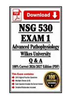 NSG 530 Exam 1 &vert; Advanced Pathophysiology &ndash; Wilkes &vert; 2026&sol;2027 Verified Questions & Answers &vert; PDF