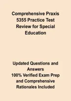 Praxis 5355 Special Education Practice Test Review &ndash; Foundational Knowledge Study Guide&comma; Questions&comma; Answers & Rationales 2026&ndash;2027