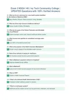 Exam 2 NSGA 140 &vert; Ivy Tech Community College &vert;&NewLine;UPDATED Questions with 100&percnt; Verified Answers