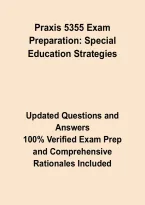 Praxis 5355 Special Education Strategies Exam &ndash; Study Guide&comma; Practice Questions&comma; Answers & Rationales 2026&ndash;2027