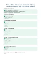 Exam 1 NSGA 140 &vert; Ivy Tech Community College &vert;&NewLine;UPDATED Questions with 100&percnt; Verified Answers&NewLine;