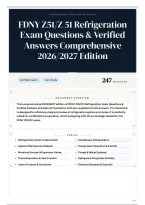 FDNY Z51∕Z 51 Refrigeration Exam Questions & Verified Answers Comprehensive 2026&sol;2027 Edition
