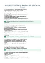 NURS 4331 &lpar;1&rpar; &vert; UPDATED Questions with 100&percnt; Verified&NewLine;Answers