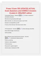Phase 1 Exam TBS UPDATED ACTUAL&NewLine;Exam Questions and CORRECT Answers&NewLine;Graded A&plus; 2026&sol;2027 edition&NewLine;5 Horizontal Themes - Answers  A man or woman of&NewLine;exemplary character&NewLine;Mentally strong and physically tough&NewLine;Able to decide&comma; act&comma; and communicate in the F&period;O&period;