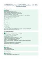 NURS 5338 Final Exam &vert; UPDATED Questions with 100&percnt;&NewLine;Verified Answers