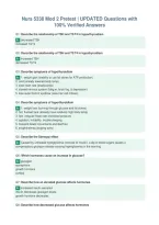 Nurs 5338 Mod 2 Pretest &vert; UPDATED Questions with&NewLine;100&percnt; Verified Answers