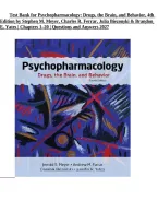 Test Bank For Psychopharmacology&colon; Drugs&comma; the Brain&comma; and Behavior 4th Edition &vert; Questions & Answers &vert; 2026&sol;2027 Review
