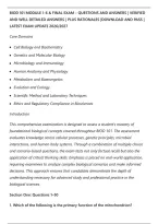 Biod 101 Module 1-6 & Final Exam &ndash; Questions And Answers &vert; Verified&NewLine;And Well Detailed Answers &vert; Plus Rationales &vert;Download And Pass &vert;&NewLine;Latest Exam Update 2026&sol;2027