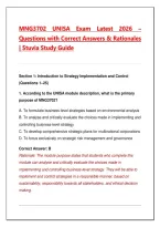 ENG2601 October&sol;November 2026 Exam&NewLine;Prep &ndash; Practice Questions & Answers with&NewLine;Detailed Explanations &vert; Applied English&NewLine;Language Studies&NewLine;