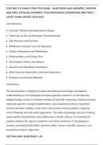 Cscc Bio 1111 Exam 1 Practice Exam &ndash; Questions And Answers &vert; Verified&NewLine;And Well Detailed Answers &vert; Plus Rationales &vert;Download And Pass &vert;&NewLine;Latest Exam Update 2026&sol;2027