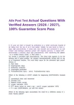 ATLS POST TEST 2026 Questions And Answers With Complete Answers Well Updated 2026&NewLine;&NewLine;