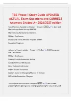 TBS Phase 1 Exam 2027 UPDATED ACTUAL Exam Questions and CORRECT Answers Graded A&plus; 2026&sol;2027 edition 5 Horizontal Themes of Officership - Answers 1&period; A man or women of exemplary character 2&period; Devoted to leading Marines 24&sol;7 3&period; Able to decide&comma; communic