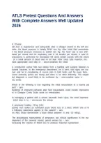 ATLS Pretest Questions And Answers With Complete Answers Well Updated 2026
