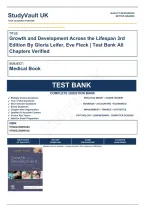 Test Bank Growth and Development Across the Lifespan 3rd Edition By Gloria Leifer&comma; Eve Fleck &vert; Test Bank Verified&comma; A&plus; Grade 9780323809405