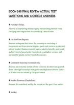 Econ 248 Final Review Actual Test&NewLine;Questions And Correct Answers&NewLine;