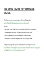 Econ 528 Final Exam Final Paper Questions And&NewLine;Solutions