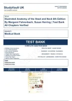 Test Bank Illustrated Anatomy of the Head and Neck 6th Edition By Margaret Fehrenbach&comma; Susan Herring &vert; Test Bank Verified&comma; A&plus; Grade 9780323613019