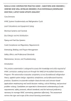 Nascla Hvac Contractor Practice Exam &ndash; Questions And Answers &vert;&NewLine;Verified And Well Detailed Answers &vert; Plus Rationales &vert;Download&NewLine;And Pass &vert; Latest Exam Update 2026&sol;2027