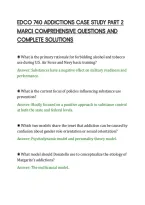 Edco 740 Addictions Case Study Part 2&NewLine;Marci Comprehensive Questions And&NewLine;Complete Solutions