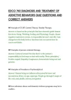 Edco 740 Diagnosis And Treatment Of&NewLine;Addictive Behaviors Quiz Questions And&NewLine;Correct Answers