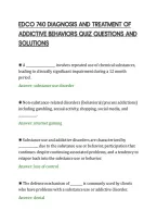 Edco 740 Diagnosis And Treatment Of&NewLine;Addictive Behaviors Quiz Questions And&NewLine;Solutions