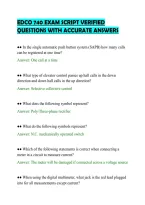 Edco 740 Exam Script Verified&NewLine;Questions With Accurate Answers&NewLine;