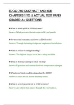 Edco 740 Quiz Hart And Ksir&NewLine;Chapters 1 To 5 Actual Test Paper&NewLine;Graded A&plus; Questions
