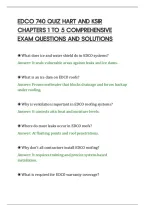 Edco 740 Quiz Hart And Ksir&NewLine;Chapters 1 To 5 Comprehensive&NewLine;Exam Questions And Solutions