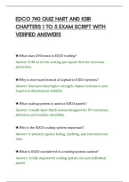 Edco 740 Quiz Hart And Ksir&NewLine;Chapters 1 To 5 Exam Script With&NewLine;Verified Answers
