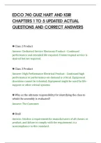 Edco 740 Quiz Hart And Ksir&NewLine;Chapters 1 To 5 Updated Actual&NewLine;Questions And Correct Answers
