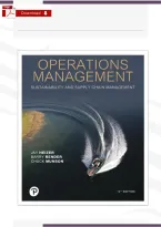 Operations Management&colon; Sustainability and Supply Chain Management 14th Edition Test Bank by Heizer&comma; Render & Munson &vert; Chapters 1&ndash;17 &vert; Exam Questions & Verified Answers