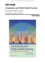 Community and Public Health Nursing&colon; Promoting the Public&rsquo;s Health &lpar;10th Edition by Cherie Rector & Mary Jo Stanley&rpar; &vert; Complete Test Bank with Solutions&NewLine; Chapters 1&ndash;30 &vert; Full Pack Exam Prep 2026&sol;2027 &vert; Instant Download