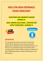 HESI LPN-to-ADN Entrance Exam &lpar;2026&ndash;2027&rpar; &vert; Questions and Answers &vert; Complete Exam Prep&period;