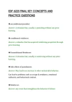 Edf 6225 Final Key Concepts And&NewLine;Practice Questions