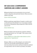 Edf 6226 Exam 1 Comprehensive&NewLine;Questions And Correct Answer