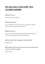 Edf 6226 Exam 1 Exam Script With&NewLine;Accurate Answers