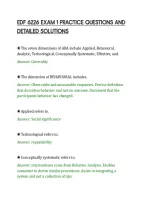 Edf 6226 Exam 1 Practice Questions And&NewLine;Detailed Solutions