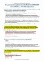 Occupational Therapy Study Guide &lpar;PDF&rpar; &vert; &lpar;2026&ndash;2027&rpar; Clinical Practice &vert; Patient Care
