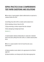 Edpna Practice Exam Comprehensive&NewLine;Test Paper Questions And Solutions