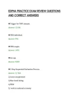 Edpna Practice Exam Review Questions&NewLine;And Correct Answers