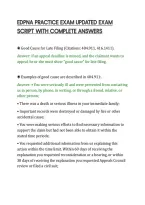 Edpna Practice Exam Updated Exam&NewLine;Script With Complete Answers