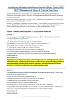 Healthcare Administration Study Guide &lpar;PDF&rpar; &vert; &lpar;2026&ndash;2027&rpar; Management &vert; Ethics
