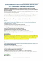 Healthcare Administration Study Guide &lpar;PDF&rpar; &vert; &lpar;2026&rpar; Management Questions &vert; Healthcare Ethics