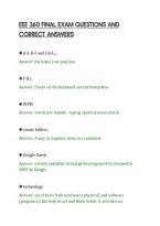 Eee 360 Final Exam Questions And&NewLine;Correct Answers