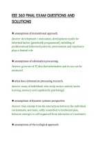 Eee 360 Final Exam Questions And&NewLine;Solutions