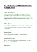 Eee 360 Midterm 2 Comprehensive Script&NewLine;With Solutions