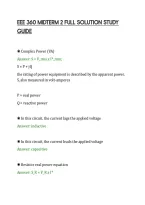 Eee 360 Midterm 2 Full Solution Study&NewLine;Guideeee 360 Midterm 2 Full Solution Study&NewLine;Guide